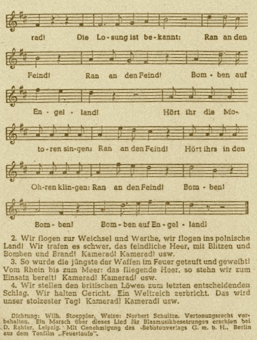 英国を爆撃せよ(楽譜)